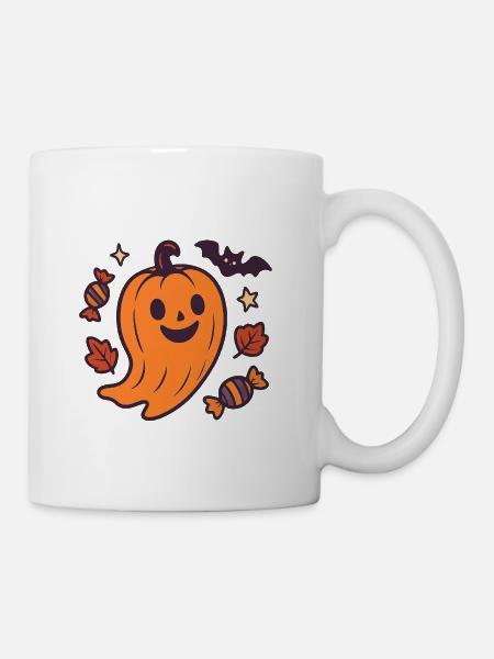 Halloween Kürbisgeist für Kinder. - Tasse - Weiß