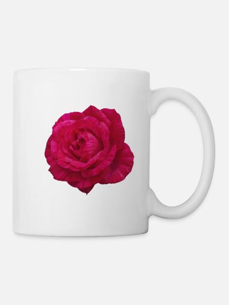 Rosenrosa Blütenblüte - Tasse - Weiß