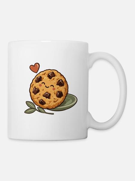 Kaffee und Keks – Keks - Tasse - Weiß