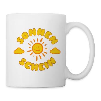 Sonnenschein Sonne Retro Gute Laune Sommer Spruch - Tasse - Weiß - Rechts