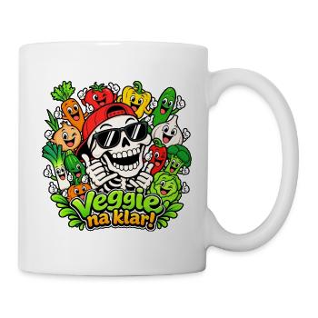Veggie Skull - Tasse - Weiß - Rechts