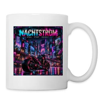 Nachtstrom Neonbike City - Tasse - Weiß - Rechts