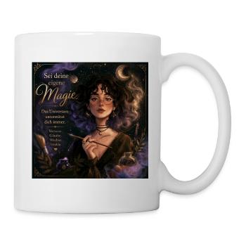 Sei deine eigene Magie – Mondin Portrait - Tasse - Weiß - Rechts