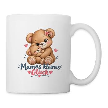 Mamas Kleines Glück Kuschelbär - Tasse - Weiß - Rechts