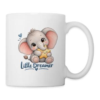 Kleiner Träumer Elefant & Stern - Tasse - Weiß - Rechts