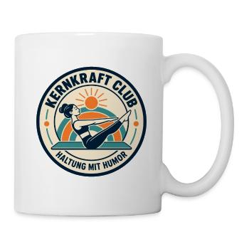 Kernkraft Club – Haltung mit Humor - Tasse - Weiß - Rechts