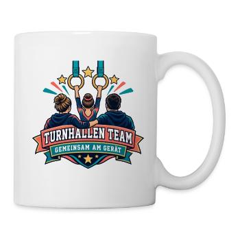 Turnhallen Team – Gemeinsam am Gerät - Tasse - Weiß - Rechts