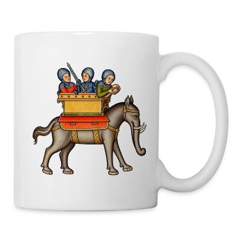 Eleazar Makkabäus und der Kriegselefant - Tasse - Weiß - Rechts