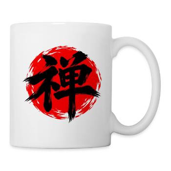 KANJI-RESONANZ | Zen — Innere Stille - Tasse - Weiß - Rechts