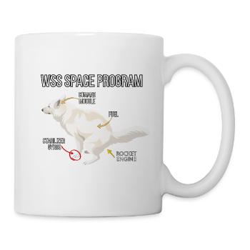 Space Dog Programm - Tasse - Weiß - Rechts
