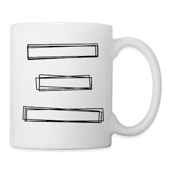 Griechischer Buchstabe Xi handgezeichnet - Tasse - Weiß - Rechts