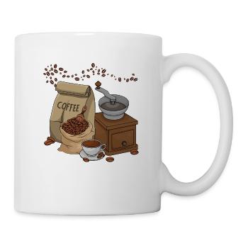 Kaffee - Tasse - Weiß - Rechts