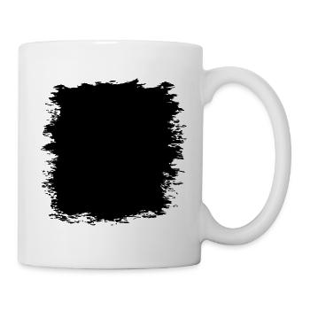 Grunge Textur Hintergrund (Used Look) - Tasse - Weiß - Rechts