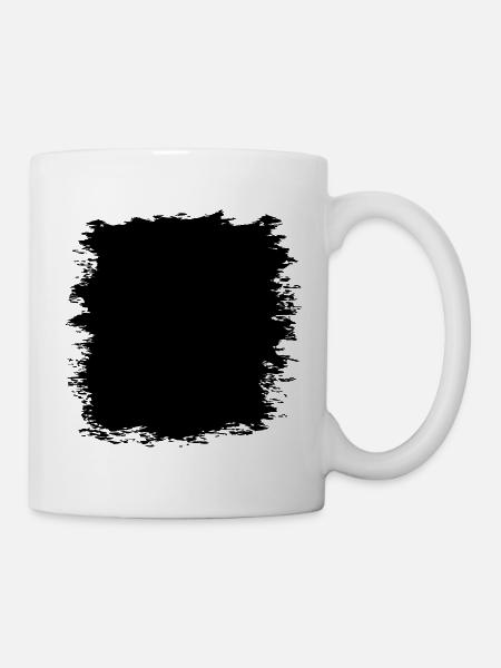 Grunge Textur Hintergrund (Used Look) - Tasse - Weiß