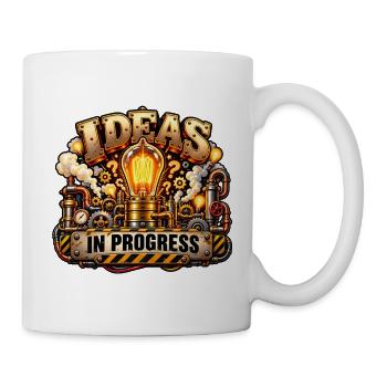 Ideen in Arbeit Steampunk - Tasse - Weiß - Rechts