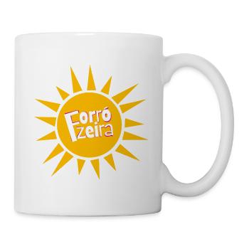 Forrozeira – Sonne & Forro Statement - Tasse - Weiß - Rechts