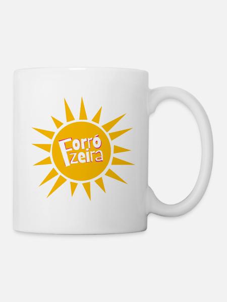 Forrozeira – Sonne & Forro Statement - Tasse - Weiß