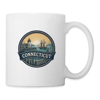 Connecticut Mystic Seaport Reisesouvenir - Tasse - Weiß - Rechts