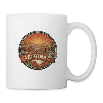 Arizona Grand Canyon Wüstenreise-Souvenir - Tasse - Weiß - Rechts