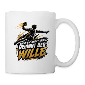 Handball Motivation - Tasse - Weiß - Rechts