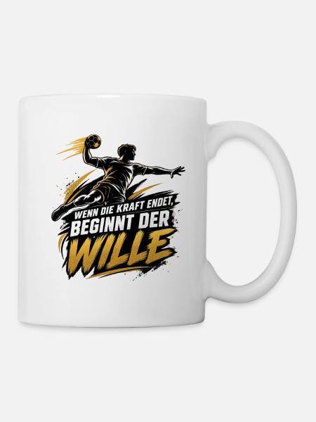 Handball Motivation - Tasse - Weiß