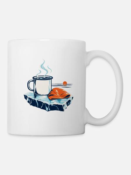 Heiß nach Eis - Tasse - Weiß