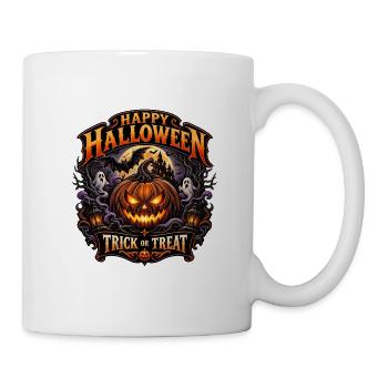 Kürbisnacht Trick or Treat - Tasse - Weiß - Rechts