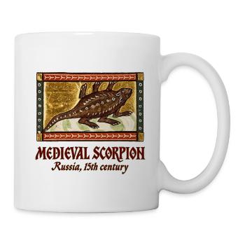 MITTELALTERLICHER SKORPION: Russland, 15. Jahrhundert - Tasse - Weiß - Rechts