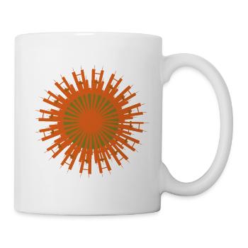 Sonnenring Gewehrsilhouetten - Tasse - Weiß - Rechts