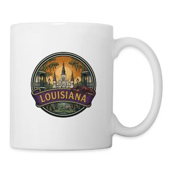 Louisiana New Orleans Bayou Reisesouvenir - Tasse - Weiß - Rechts