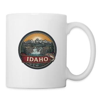 Idaho Sawtooth Mountains Naturreisegeschenk - Tasse - Weiß - Rechts