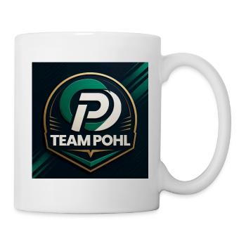 Team Pohl Logo Nachname Name Familie Firma - Tasse - Weiß - Rechts