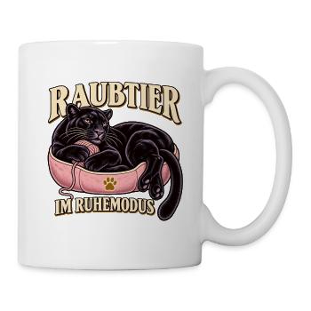 Raubtier im Ruhemodus - Tasse - Weiß - Rechts