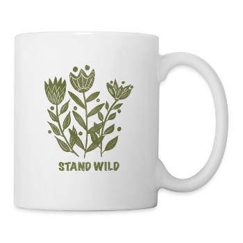 Stand Wild Botanical Print - Tasse - Weiß - Rechts