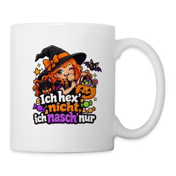 Ich hex’ nicht, ich nasch’ nur - Tasse - Weiß - Rechts