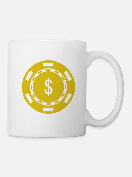 Pokerfisch - Tasse - Weiß