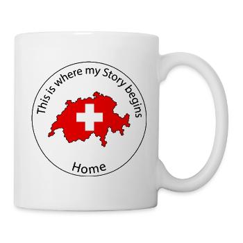 Schweiz - This is where My Story beginns - Tasse - Weiß - Rechts