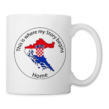 Kroatien - This is where My Story beginns - Tasse - Weiß - Rechts