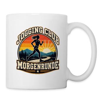 Jogging Club - Läuferinnen - Joggerinnen - Tasse - Weiß - Rechts