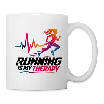 Runner - Jogger - Joggerin -Laufen - Tasse - Weiß - Rechts
