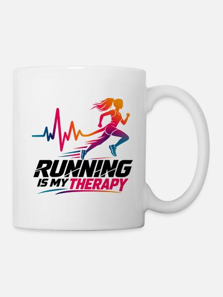 Runner - Jogger - Joggerin -Laufen - Tasse - Weiß