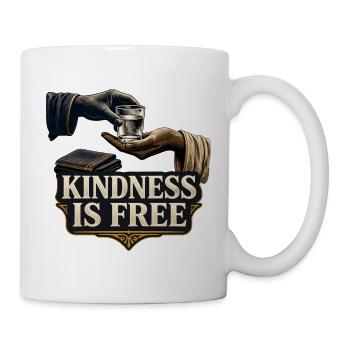 Freundlichkeit ist umsonst - Tasse - Weiß - Rechts