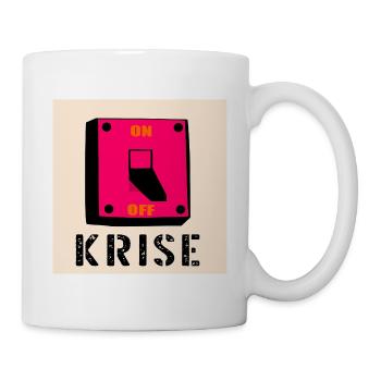 Krisen Schalter - Tasse - Weiß - Rechts
