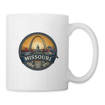 Reisegeschenk des Missouri St. Louis Gateway Arch - Tasse - Weiß - Rechts