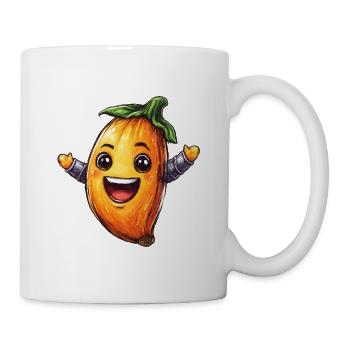 Fröhliche Banane  - Tasse - Weiß - Rechts