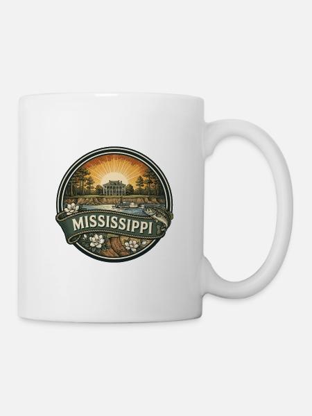 Mississippi River Dampfschiff-Reisesouvenir - Tasse - Weiß