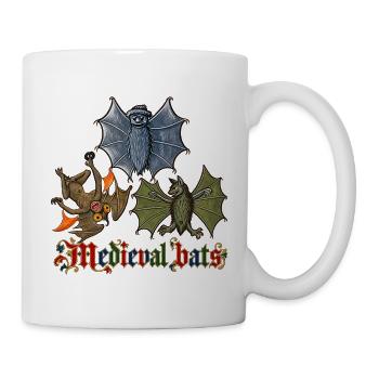 Mittelalterliche Fledermäuse - Tasse - Weiß - Rechts