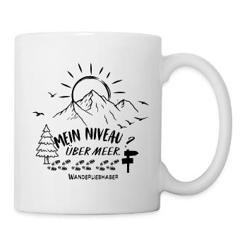 mein niveau? über meer. - Tasse - Weiß - Rechts