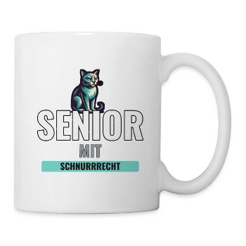 Geschenk zur Adoption einer älteren Katze - Tasse - Weiß - Rechts