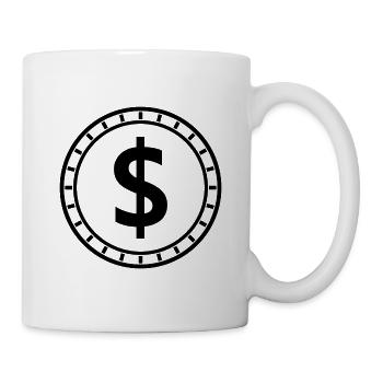 Dollarmünze - Tasse - Weiß - Rechts